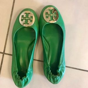 GREEN TORY BURCH FLATS